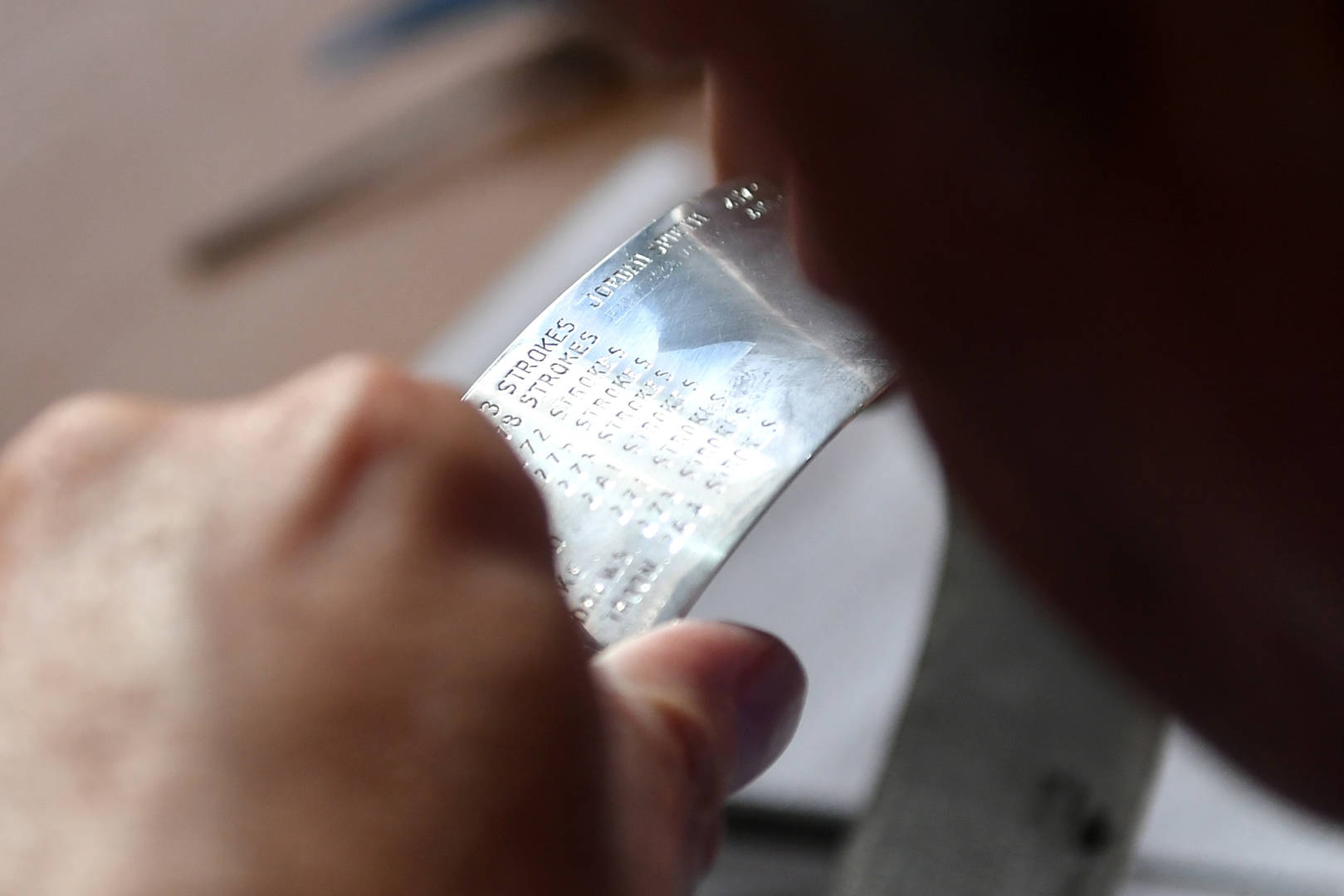 Engraving on the Claret Jug